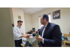 عرض تبریک معاون اداری مالی دانشگاه از  مهندسان دفتر فنی و طرح های عمرانی