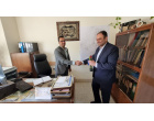 عرض تبریک معاون اداری مالی دانشگاه از  مهندسان دفتر فنی و طرح های عمرانی
