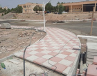 آغازبهسازی محوطه جلو و پشت کتابخانه مرکزی