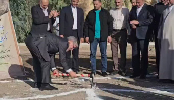 کلنگ احداث خوابگاه متاهلین با حضور وزیر علوم و حمایت مالی خیر محترم؛ جناب مهندس پرویز منوچهری کاشانی