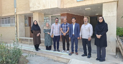 بازدید معاون و مدیران حوزه دانشجویی از عملیات عمرانی خوابگاهها